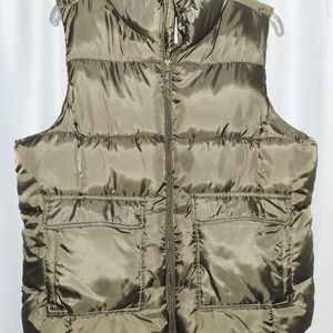 SO Brown Puffy Outerwear Vest Size XL #winter #warm #neutral #casual